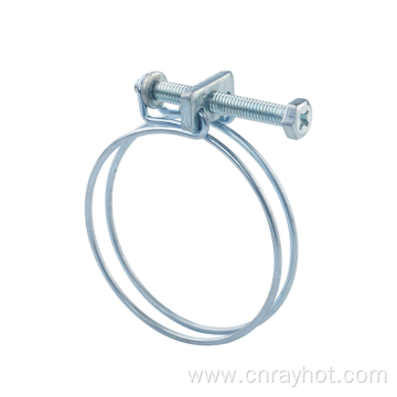 double wire hose clamp